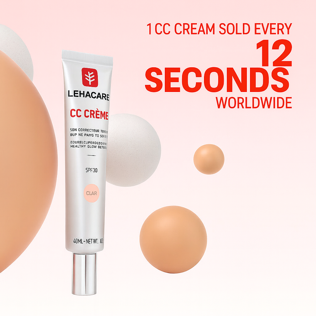 LEHACARE™ CC Cream with Centella Asiatica – Perfect Skin in 30 Seconds