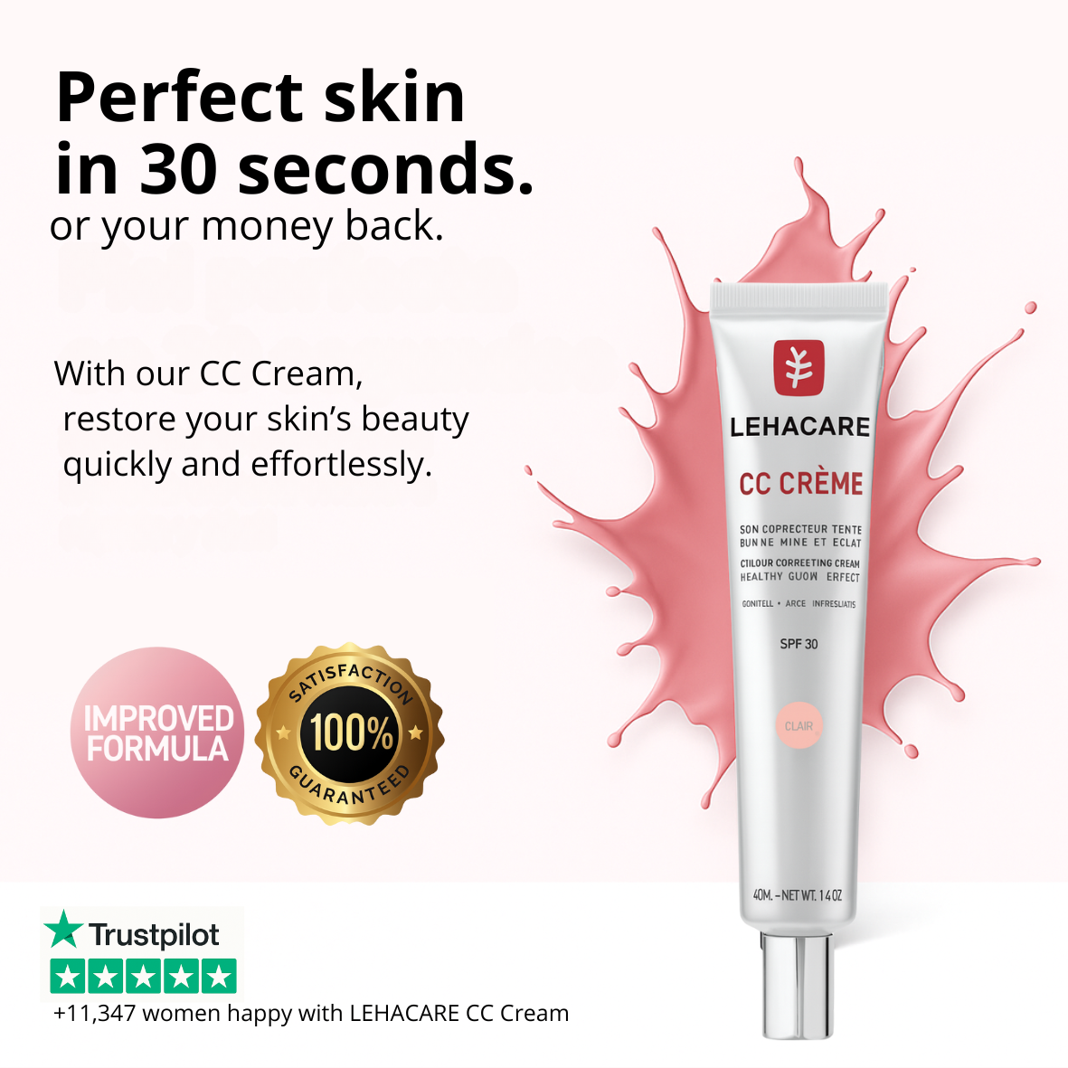 LEHACARE™ CC Cream with Centella Asiatica – Perfect Skin in 30 Seconds